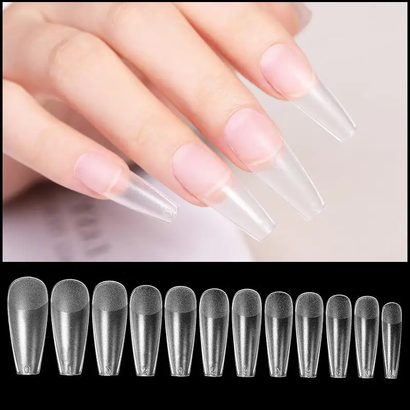 24Pcs Full Cover Acrylic False Nail Tips