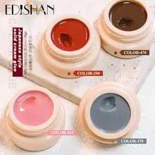 

30Color In 1Can Solid FullColor Gel Design Nail UV Polish Semi Permanent Soak Off Painting NO-Flowing DIY Art Nail Cream 15ml