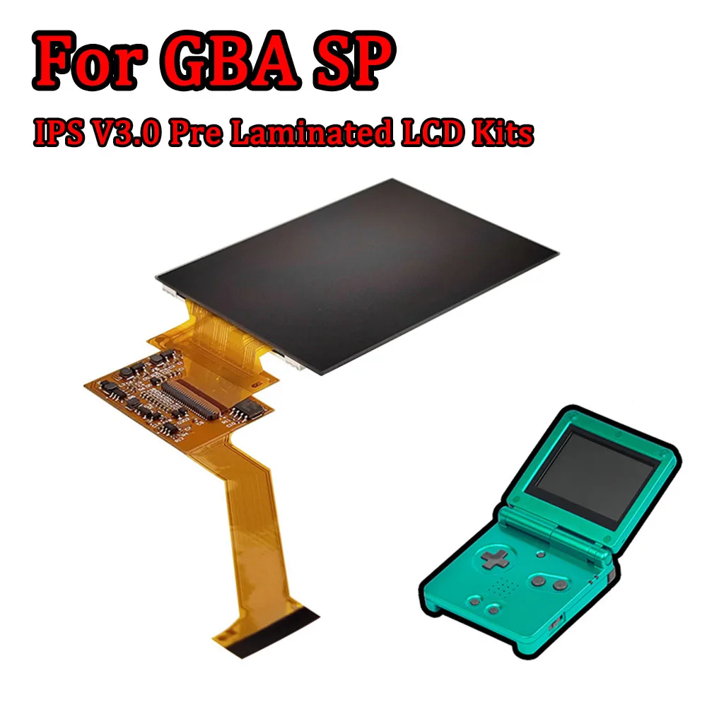 

Комплекты для замены ЖК-экрана IPS V3 для GameBoy Advance GBA SP IPS ЖК-дисплей с подсветкой, ЖК-дисплей с высокой яркостью