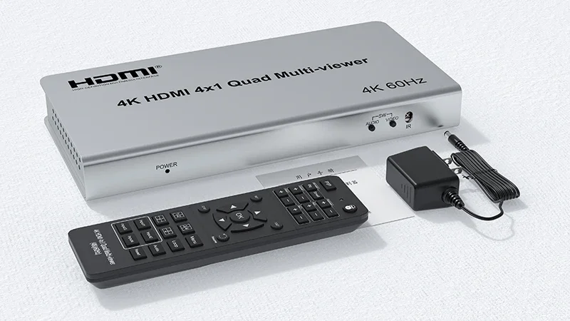 4K 60Hz HDMI 4x1 Quad Multi Viewer 2 4 in 1 Out HDMI Multiviewer Multi Mode Swit