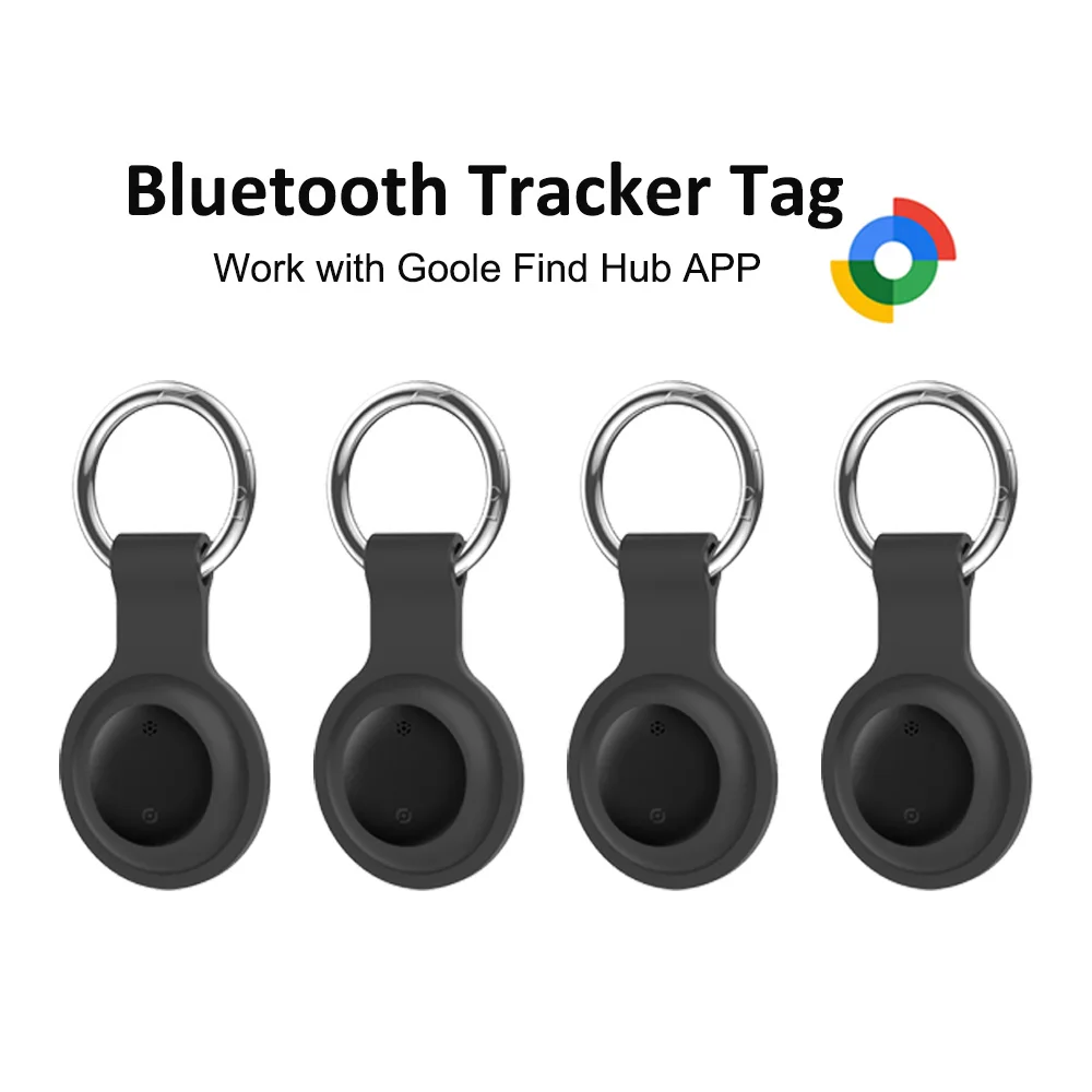 Bestray Rastreador Android, Smart Tag Compatible Con Google Find My (Android Only), localizador de llaves Para llaves, Suitcase, Luggage, Wallet, IP66 Waterproof, Negro