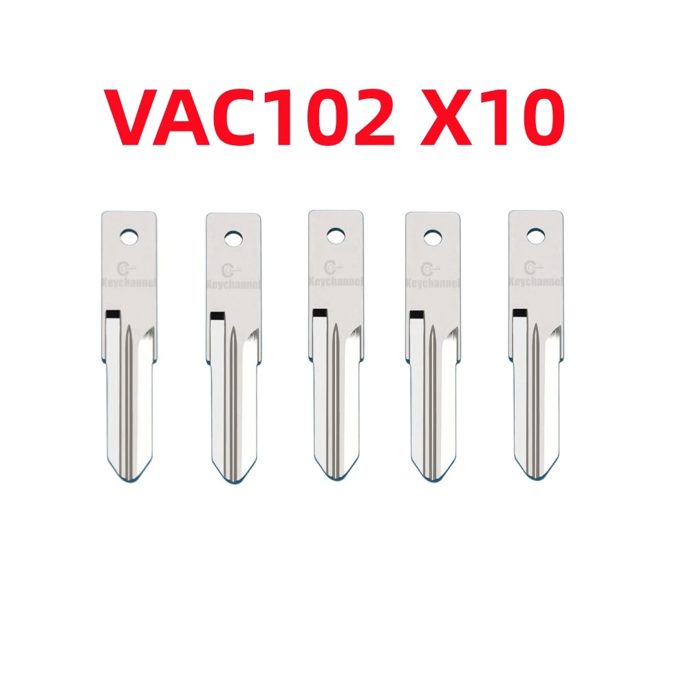 10pcs VAC102 Car Key Blade Metal Remote Blank for Renualt Megan Modus Clio Modus Kangoo Logan Sandero Duster Car Alarm Remote