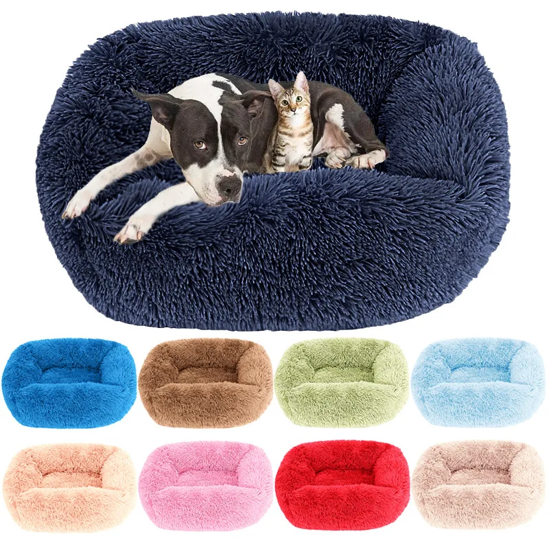 Waigg Kii Sofá De Felpa Para Mascotas L/XL, Cojín De Colchón Suave Para
