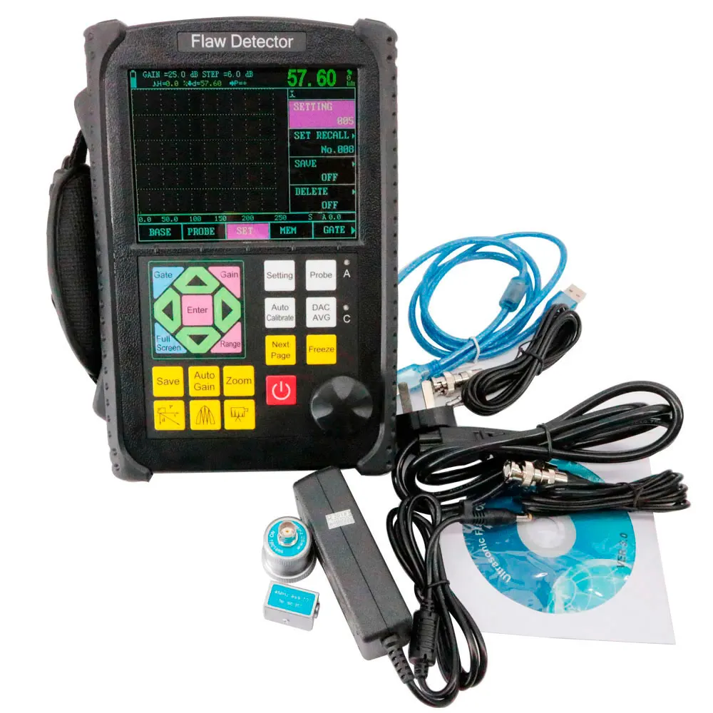 GR650 Portable Ultrasonic Flaw Detector NDT Instrument Crack, Inclusion Detector with Measuring Range:0~10000mm