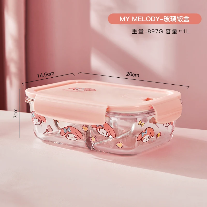 Hello Kitty - Pink Apple Lunch Box with Dividers