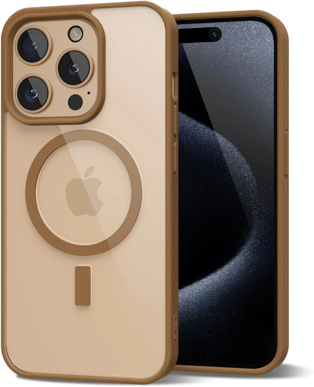 Matte Transparent Acrylic Phone Case with Magnetic Hard Cover