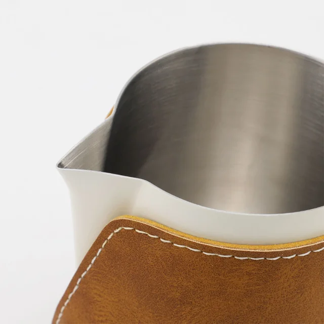 400 Ml Rozsdamentes Acél Kávé Húzott Virágpohár Bőrkabát Tej Hab Csésze Dombornyomott Készülék - Image 4