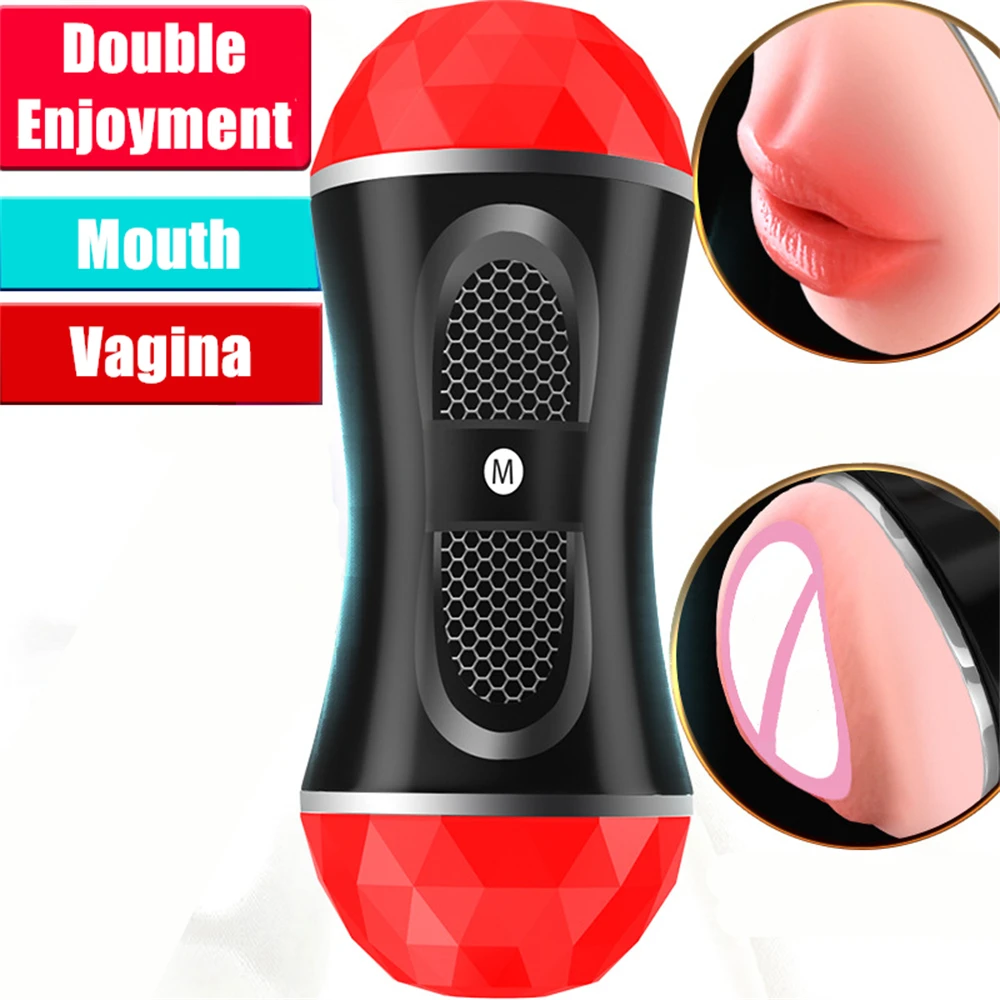 Male Masturbator Masturbator for Men Pocket Pussy Sex Toys Real Mouth Vagina Vacuum Sucking Blowjob Machine Cup Adults 18