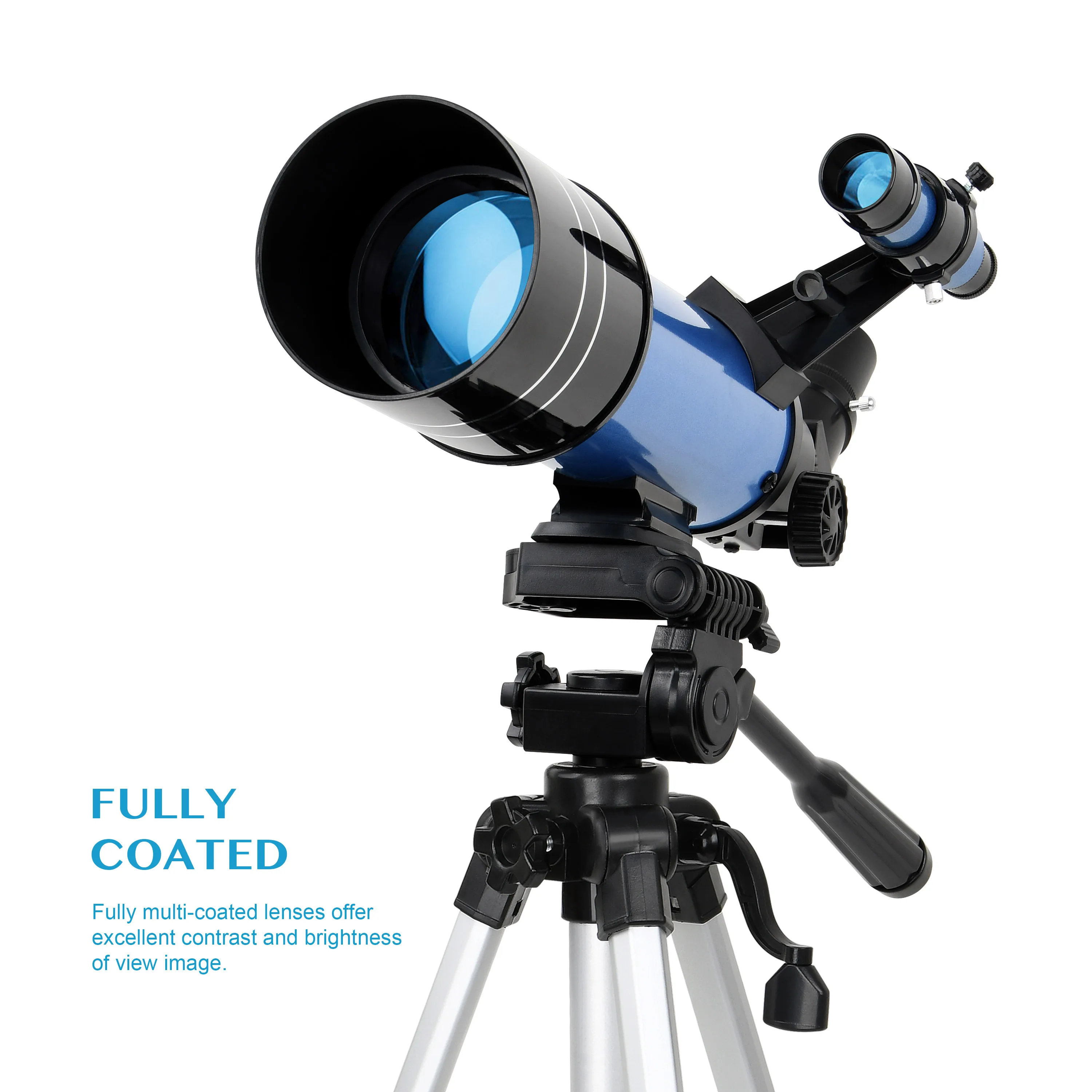 70mm Aperture Telescope For Adults & Beginners - 400mm Refractor With Tripod & Phone Adapter
