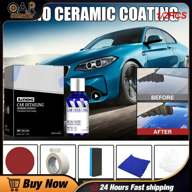 

1/2PCS Oleophobic Auto Ceramic Glass Coat Liquid Automotive Ceramic Nano-coated Anti Rain Dustproof Nano-coated Car Polish Nano