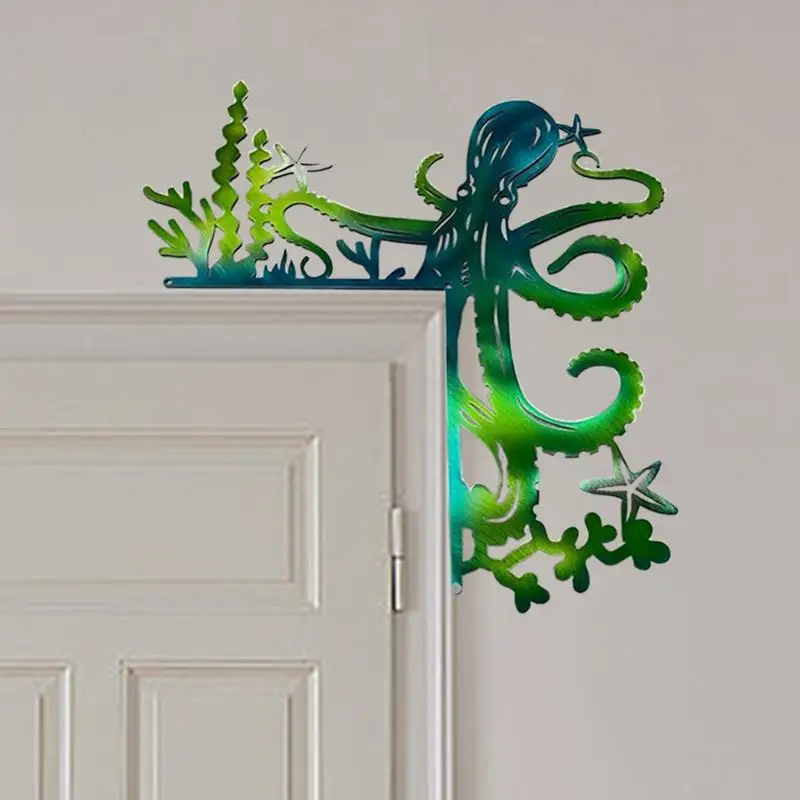 Sea Turtle Window Door Frame Decoration Metal Door Corner Sign Shelf Table Corner placement Ornament Home Decor Accessories