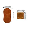 Pepper Mill Tray Bamboo Salt  Shaker Stand Tea Kitchen Storage Holder Home Decoration Wood Crafts Rolling Decorative 2