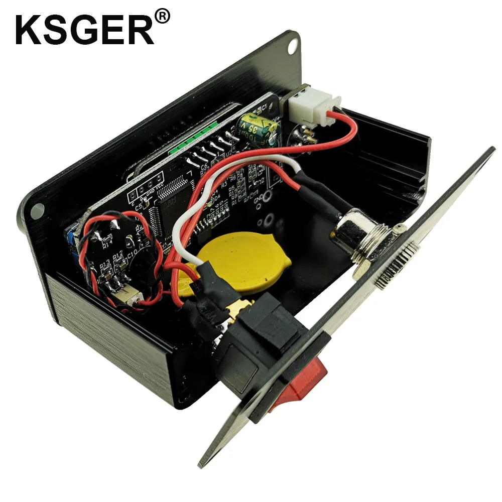 KSGER Mini T12 Soldering Station DIY STM32 V3.1S OLED T12 Iron Tips Welding Kits ABS Plastic Handle Zinc Stand Quick Heating 4