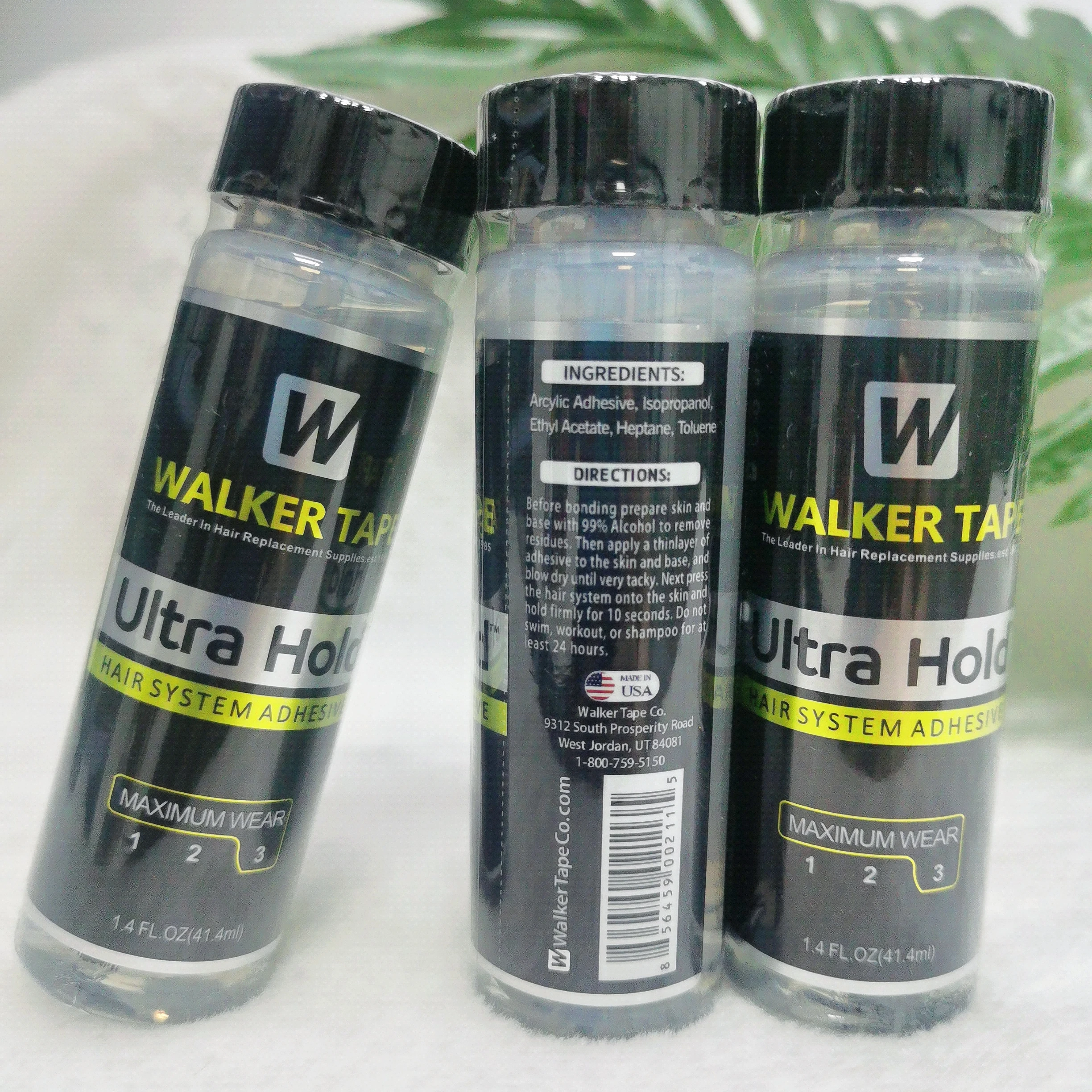 Walker Tape Ultra Hold Hair System Adhesive Hair Replacement Lace Glue for Toupee or Lace Wigs waterproof 1.4LF.OZ 41.4ml