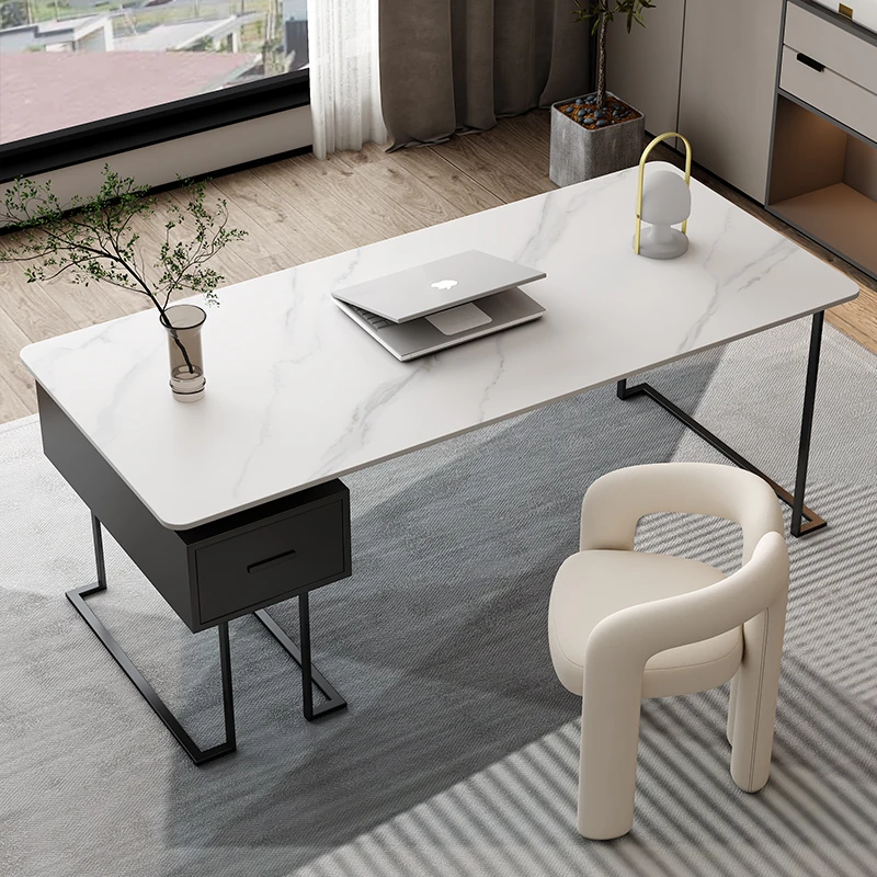 Modern Luxury Office Desks Slate Study Home Bedroom Office Desks Design Computer Escritorio Ordenador Work Furniture QF50OD