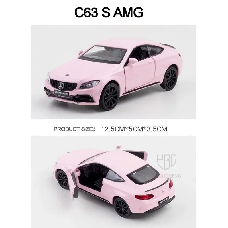1/36 Miniature Pink Series Alloy Diecast Car Model Toys Simulation Automobile Children's Girl Boy Toys Kids Gifts 5