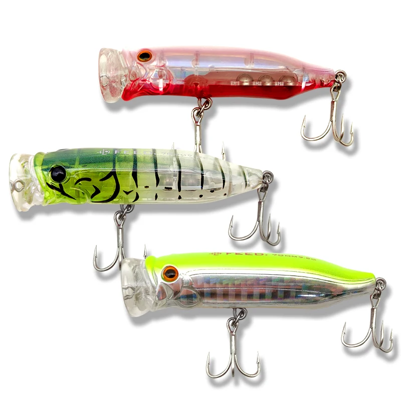 Tackle House Feed Popper Fishing lures Topwater Floating Wobbler