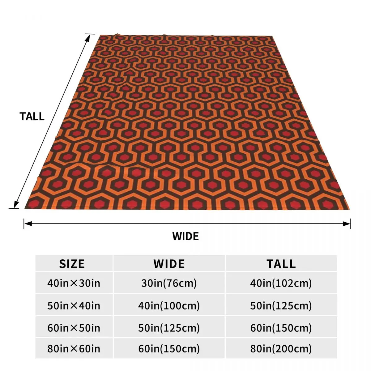 The Overlook Hotel Carpet Blanket Fleece Super Soft Sofa Throw Blankets For Couch Bedding Office Throws Bedspread Quilt 3