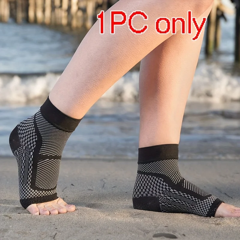 Knitted breathable Ankle Support Brace Ankle Compression Support Brace for Foot and Heel 1Pc