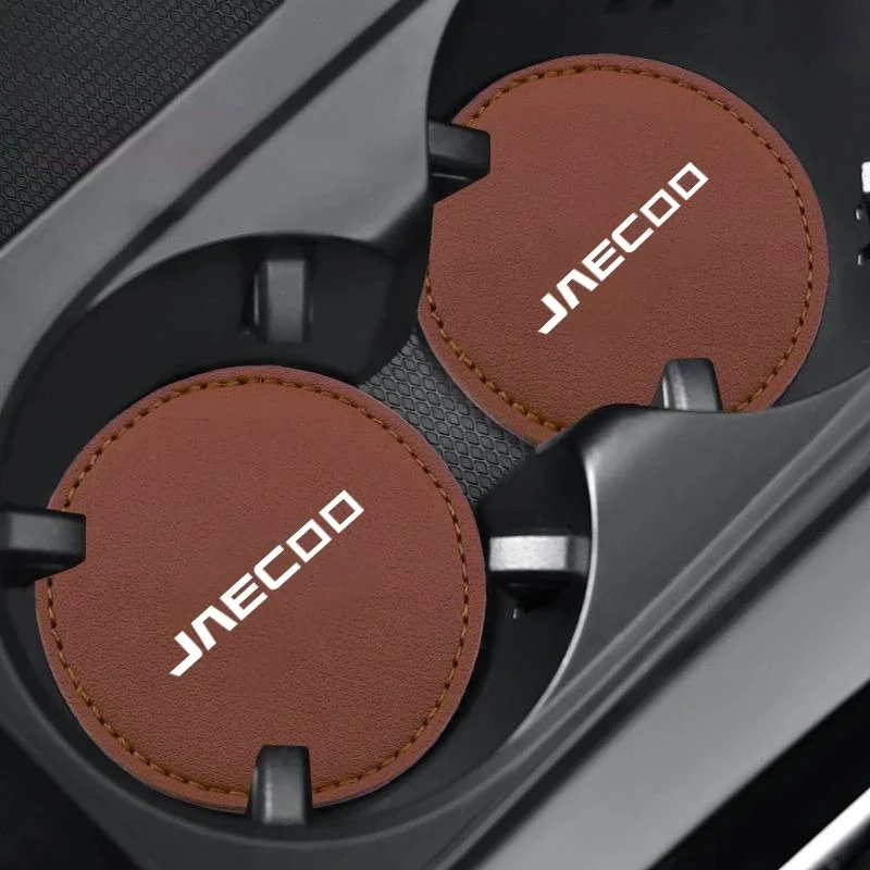 2Pcs 비 스크래치 자동차 컵 코스터 미끄럼 방지 매트 Jaecoo J9 J7 J6 Jetour X70 Tiggo 7 Pro 자동차 인테리어 액세서리