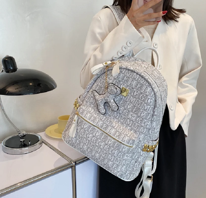 New Women Large Capacity Fashion Luxury Backpacks High Quality Leather Travel Shoulder Bags School Bag Totes Casual Backpack 3