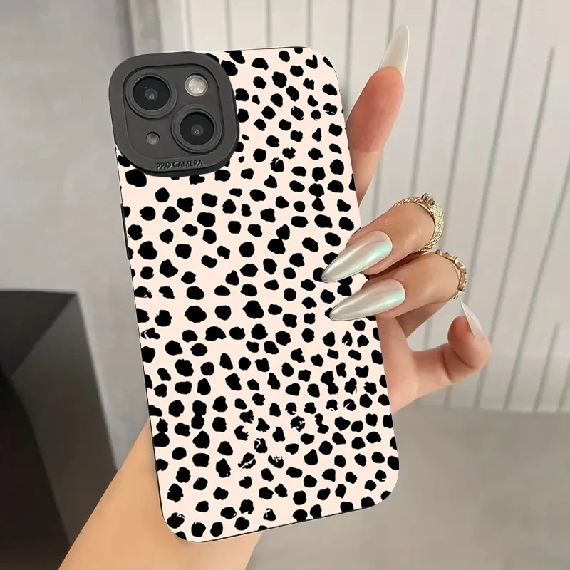 Chic Polka Dot Soft Silicone Phone Case Cover