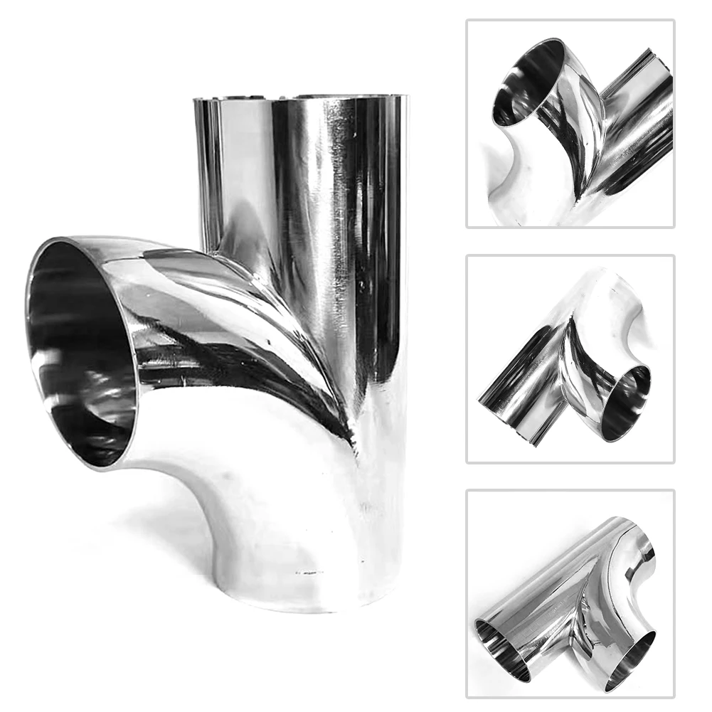 

304 Sanitary Grade R-type Three-way Welded Pipe Muffler Connecting Fittings 19mm X 1.5mm 25mm X 1.5mm Elbow 304 Joint