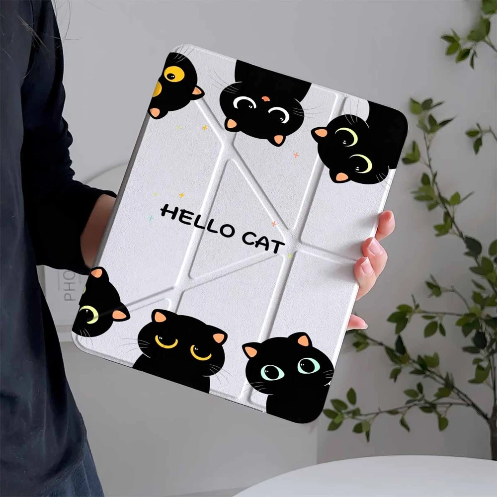 Hot Sale Hello Cats Protective Tablet Case with Pen Slot