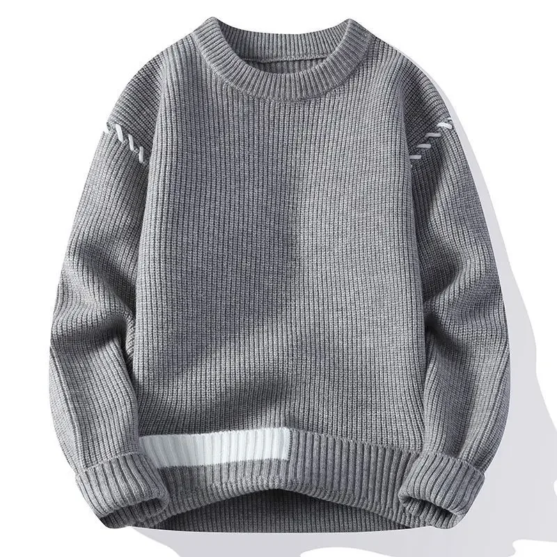 Men and Women Knitted Bottoms Trendy and Versatile Warm and Loose Fitting HalfHigh Necked Fashionable and Simple Knitted Sweater