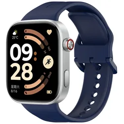 Silicone Sport Strap - Premium Replacement Band - Mi Band 8 Pro (Midnight Blue)