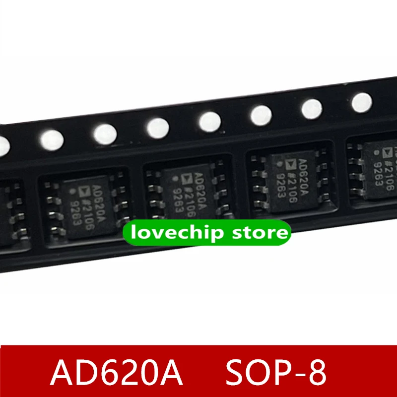 Brand new Original AD620ARZ AD620A AD620 package SOP-8 instrumentation amplifier chip |