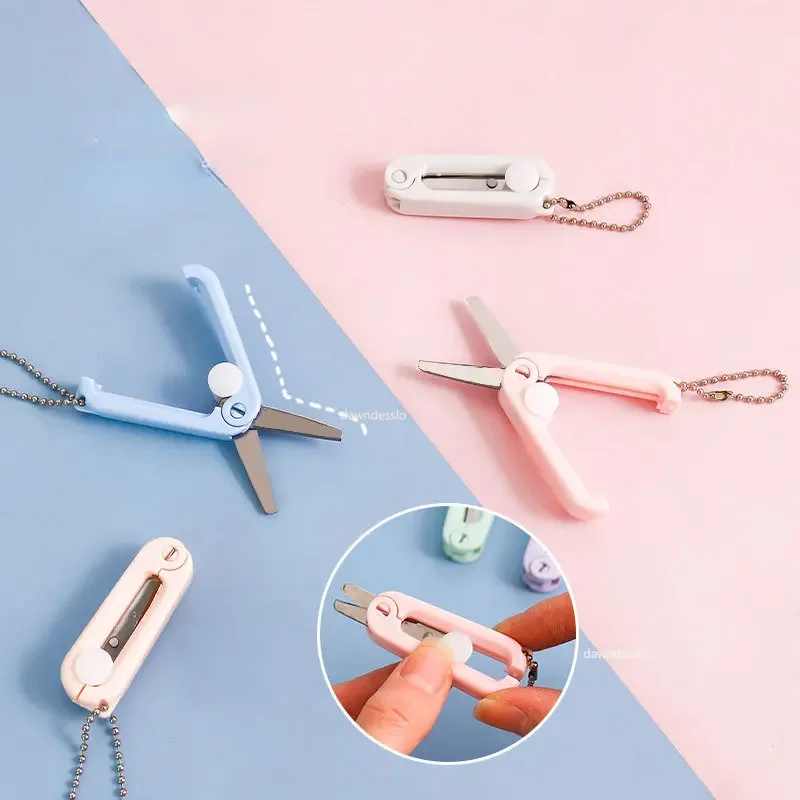 Mini Portable Folding Scissors Paper-Cutting Art Tool Stationary Scissors Office School Supplies portable scissors cutter,stationery scissors