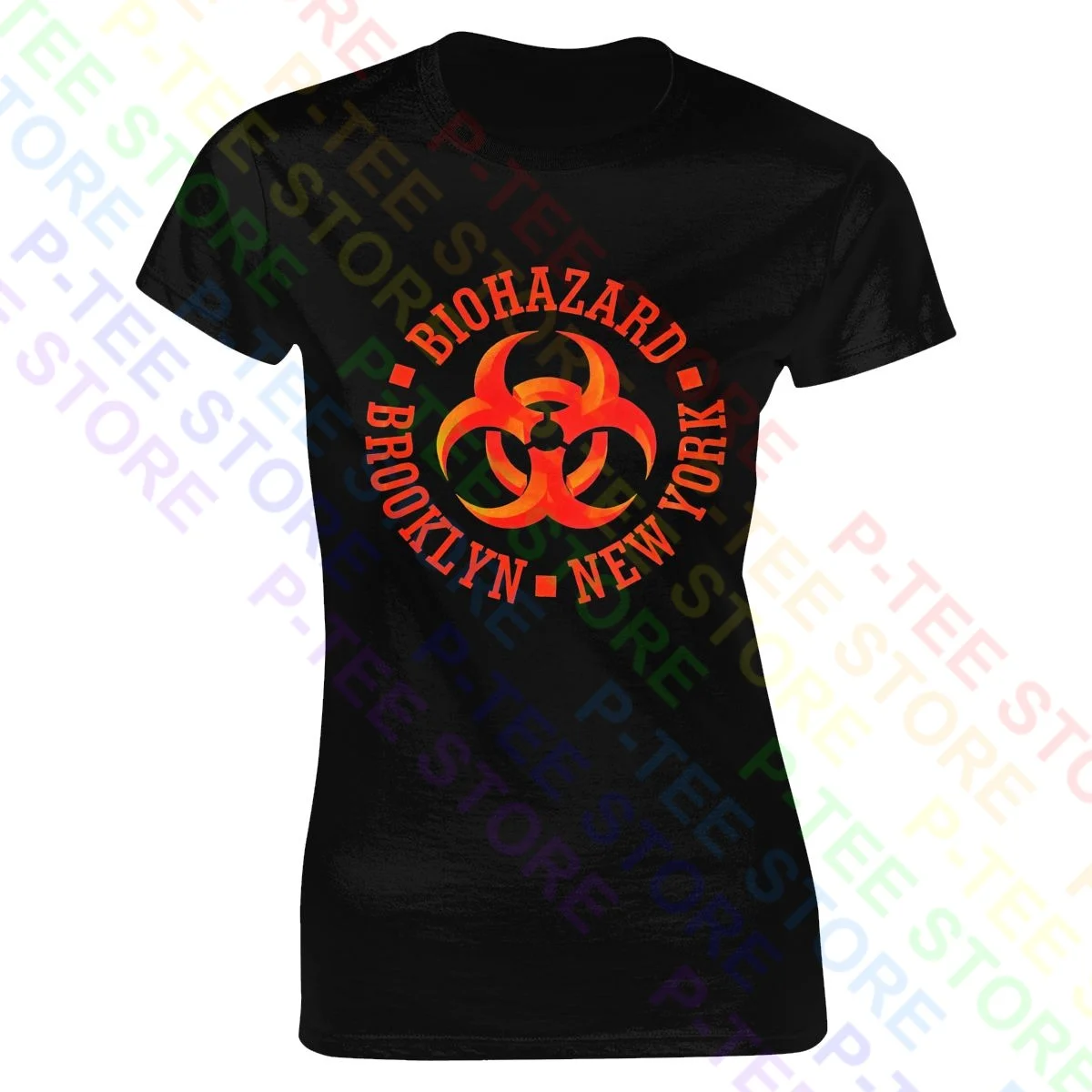 Biohazard Brooklyn Ny T-Shirt Da Donna Camicia Da Donna Best Print Natural Hot Deals Tee Femminile