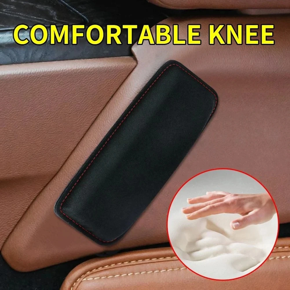 Comfortable Suede Car Pillow Car Knee Pad Auto Cushion Elastic Memory Foam Leg Pad Headrest In The Car Accessories BEST SELLERS