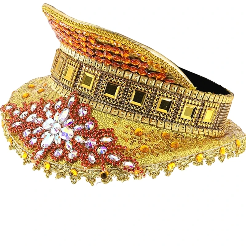 

Fashion Captain Hat Bride Military Hat with Wedding Hat Carnivals Hat