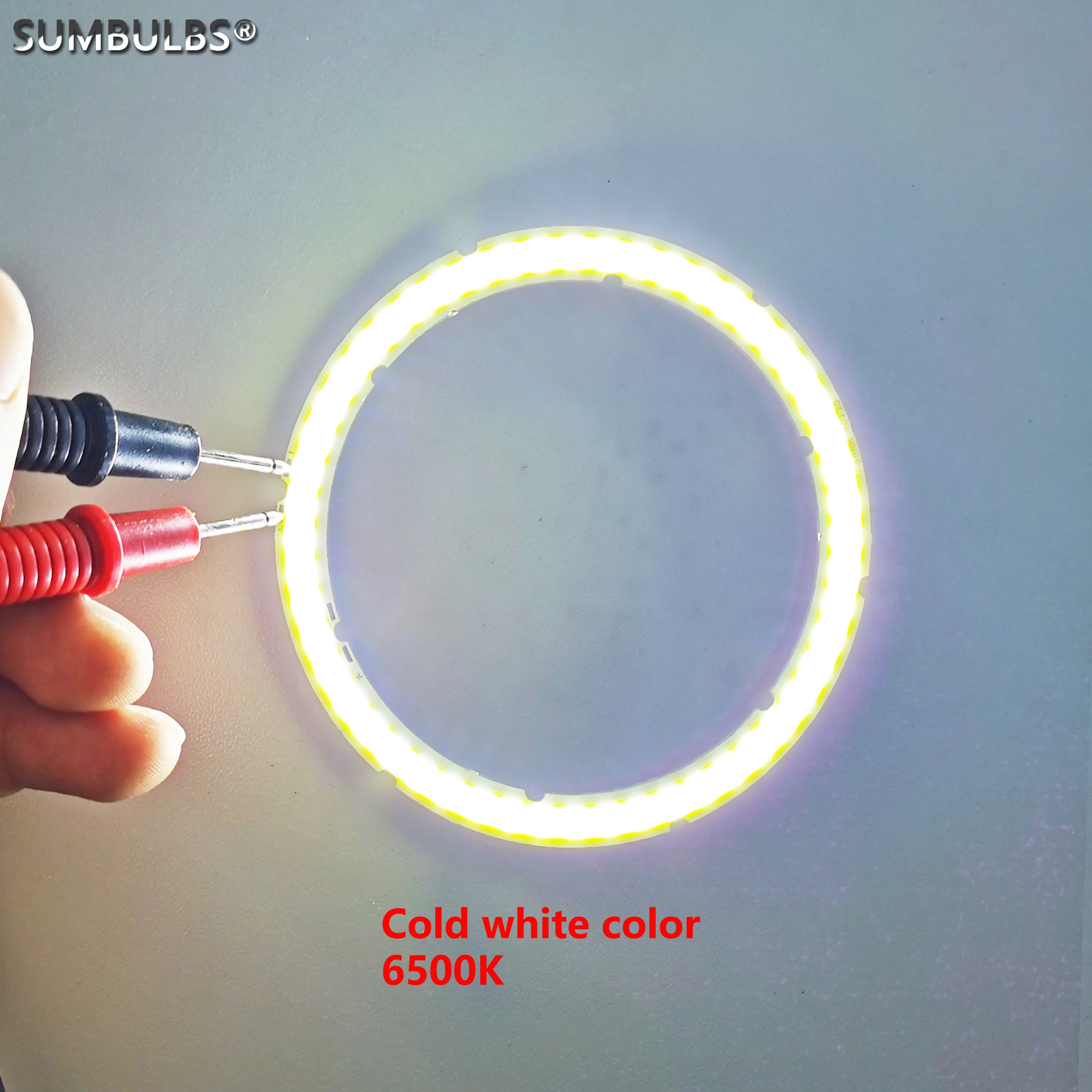 2W-12W 천사 눈 LED COB 광원 연간 모양 12V DC 20mm-120mm COB 링 LED DIY 전구에 대 한 차가운 따뜻한 흰색 광원