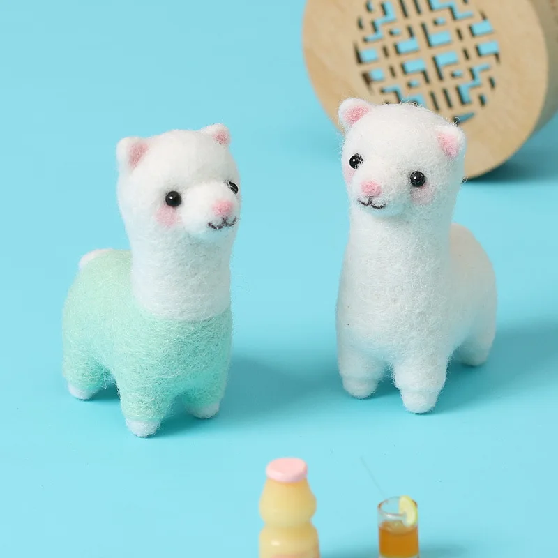 FackLOxc Stevige Hars Alpacas Sleutelhanger Speelse Dier Sleutelhanger