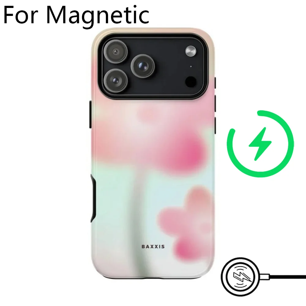 Luxury Acid Dream Magnetic Phone Case - Double-Layer Back Cover