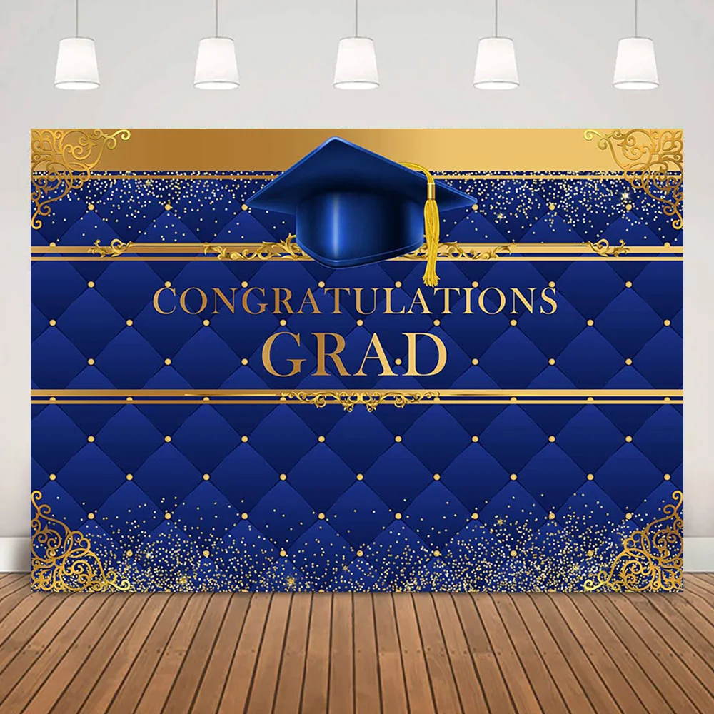 Congratulations-Grad-Background-for-Party-Decorations-Royal-Blue
