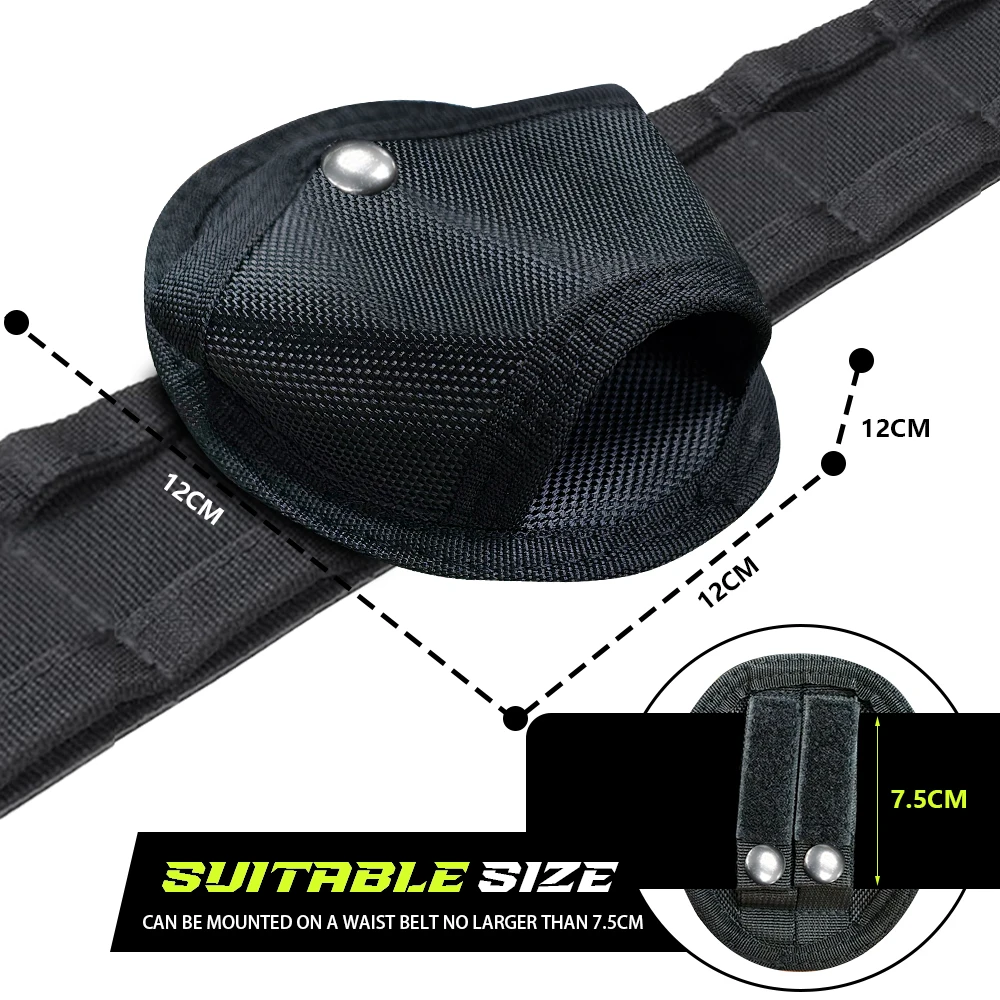 Handcuff holder Tactical Molle Handcuff Holder Quick Pull Out Waist Pockets Tool Key Phone Holder Two Buttons Adjustable Fits 1.5inch Belt Loop