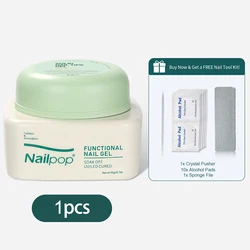 Nailpop Solid Clear Gel Glue - Strong, Long - Lasting Adhesive (Solid Gel 20g x 1pc)