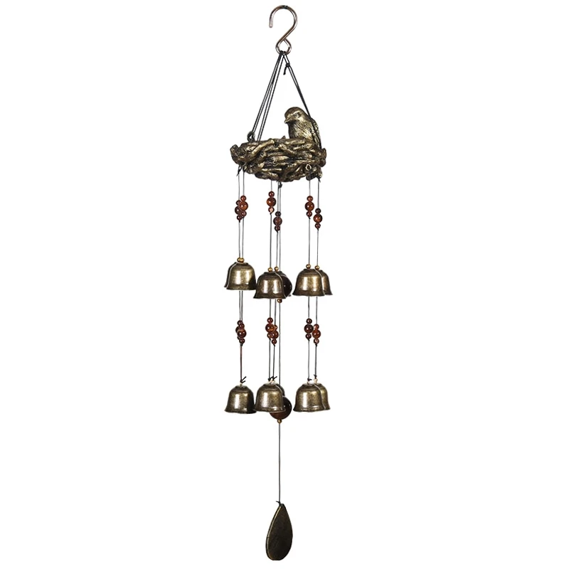 Hot Yo-Birds Nest Wind Chime Bell Window Hanging Garden Ornament Home Decor