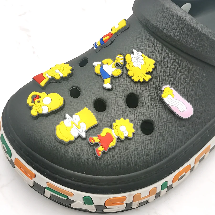 1Pcs Shoe Charms Classic Animated Characters Sandals Accessories Garden Shoe Buckle Decorations For croc jibz Kids Party Gift