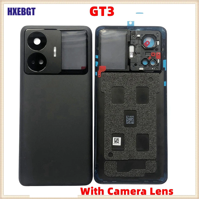 Realme GT3 후면 유리 뚜껑 섀시 케이스 후면 배터리 하우징 도어 (카메라..