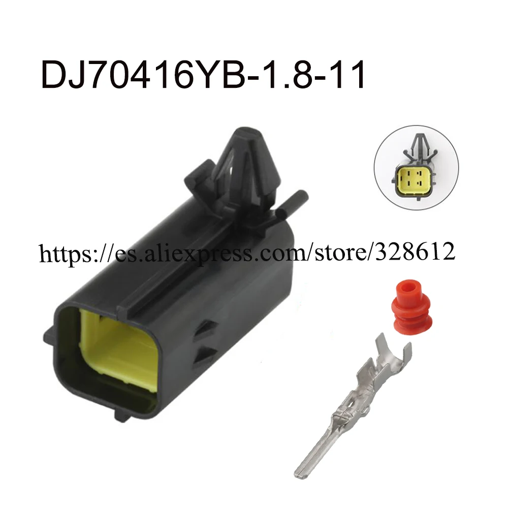 

100SET DJ70416YB-1.8-11 car wire female male cable 4 pin connector automotive waterproof Plug socket Includes terminals seal
