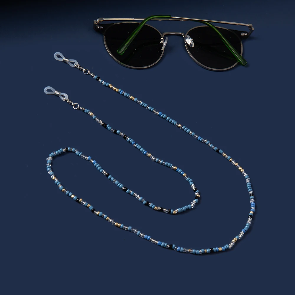 18 Colors Fashion Reading Glasses Chain Retro Beads Eyeglass Sunglasses Spectacle Cord Neck Strap String Mask Chain Eye wear 6