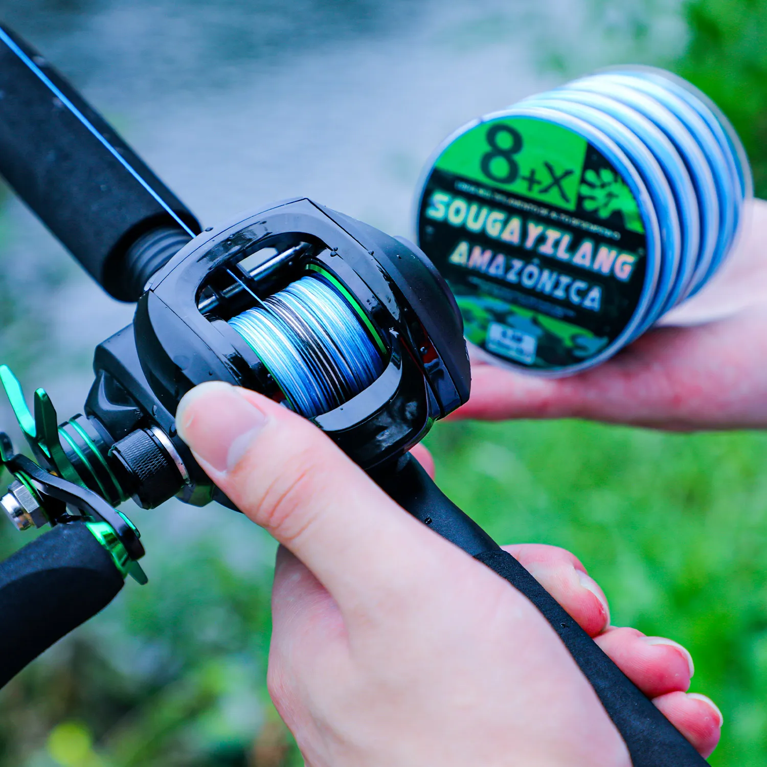 Sougayilang 8 geflochtene Angelschnur, 300 m PE-Angelschnur, Multifilament-Karpfenangelschnur, 15–120 lb, PE-Schnur für Barsch, Hecht, Karpfen, Fisch – Detail 11
