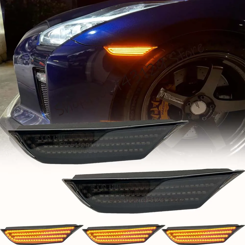 2Pcs-Dynamic-Flashing-LED-Side-Marker-Lights-Turn-Signal-Blinker-Lamps ...