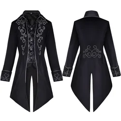 Vintage Gothic Vampire Renaissance Theatrical Performance Coat - XXXL (L)