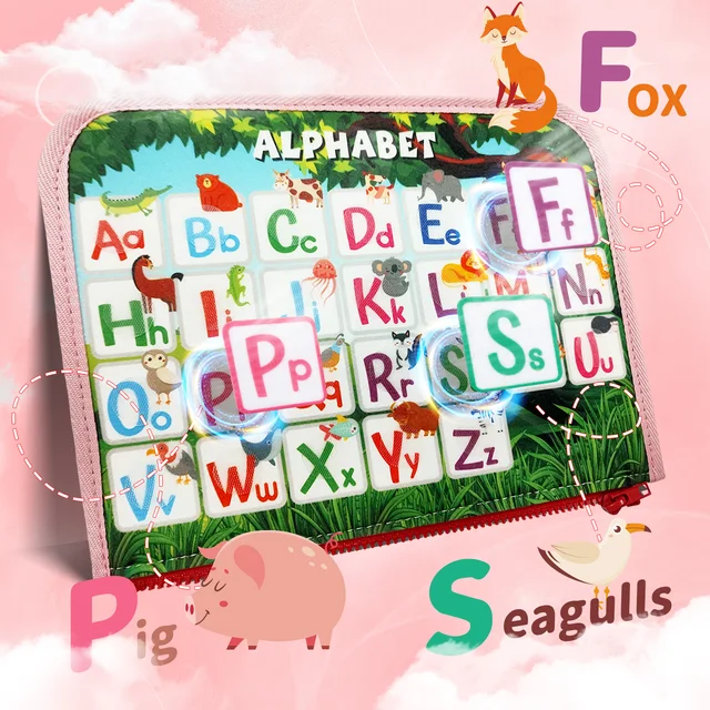 TUNJILOOL Montessori busy board, educational toy, sensory learning, versatile, animal game, clothing game, color game, shape game, alphabet game, number game, puzzle game, age 0-6, CE certified, high rating